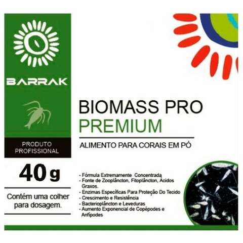 Barrak Biomass Pro Premium 40g - Alimento para Corais