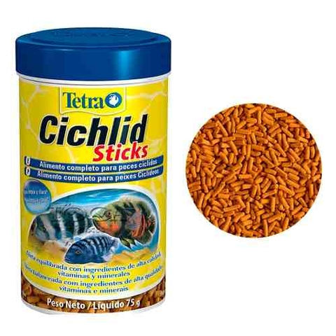 Ração Tetra Cichlid Sticks - 75gr