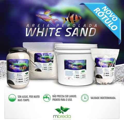 Areia Perolada White Sand - Mbreda - 6Kg
