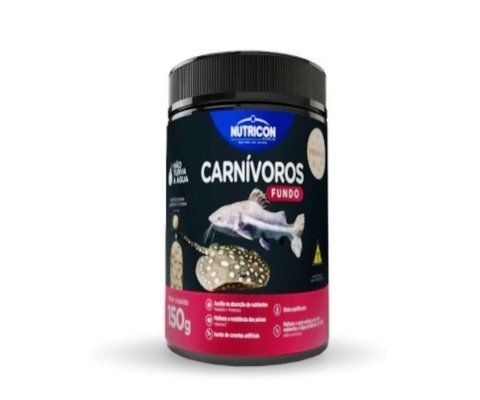 Ração Nutricon Carnivoros de Fundo 150 g