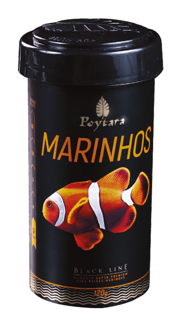 Ração Poytara Black Line Marinho Pellet P 120G