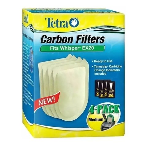 Refil do Filtro Filtro Externo Whisper EX20 c/ 4 Un.