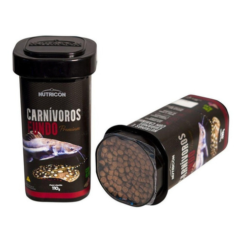 Ração Nutricon Carnivoros de Fundo C/ Alho 110 g