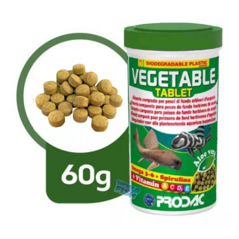 Ração Prodac Vegetable Tablet 60g