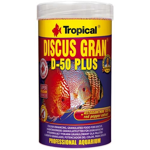 Ração Tropical Discus Gran D-50 Plus 110g + 20% Gratis 132g