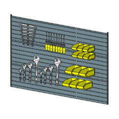 Panel Perforado Porta Herramientas 1,5 mts. FBLA01507 - comprar online