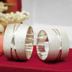 Par Aliança Prata 950 12 mm Diamantada Namoro Oferta - comprar online