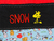 Toalha Snoopy vermelha na internet