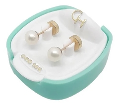 AROS ABRIDORES 18 KT PERLA CULTIVADA 5 MM