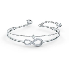 SWAROVSKI PULSERA INFINITY BLANCO - comprar online