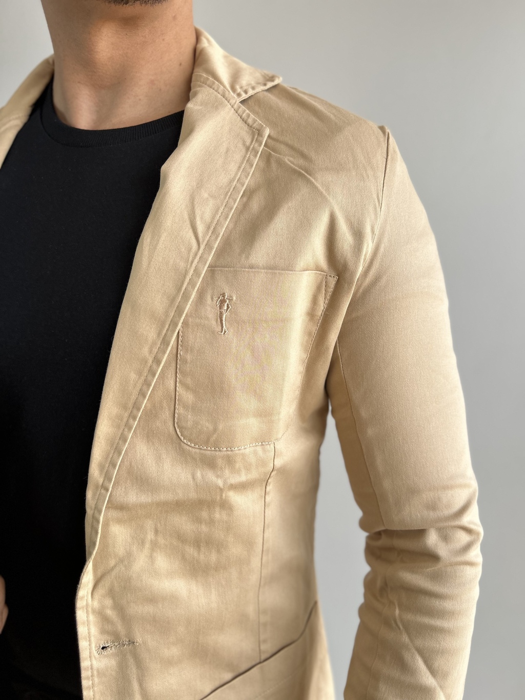 Blazer Slim Fit Bege - Zip Off - loja online