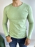 Camiseta Manga Longa Basic Verde Matte Logo Bordada - Acostamento