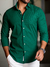 Camisa Slim Fit Xadrez Verde / Marinho - Oxg