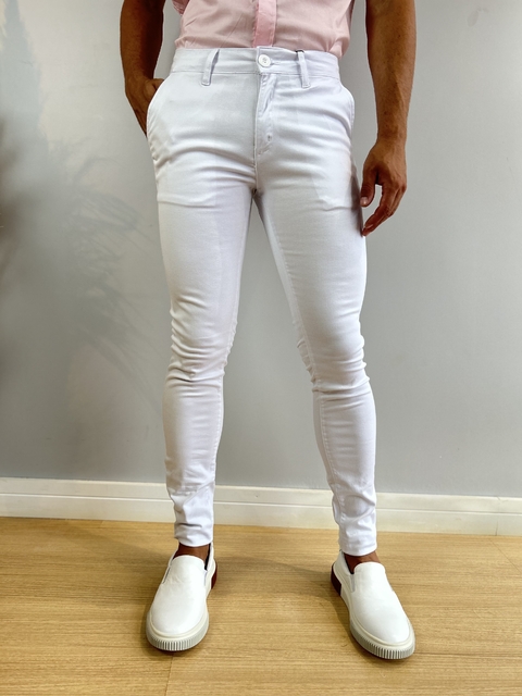 Imagem do Calça Alfaiataria Branca Skinny - Zip Off