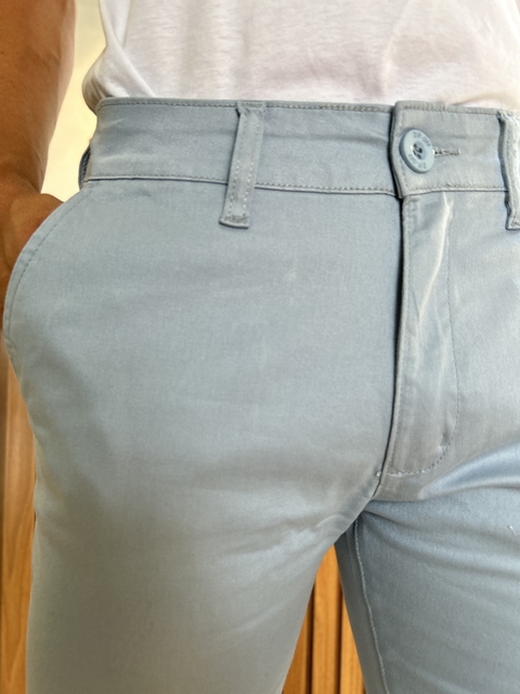 Calça Alfaiataria Azul Bebê Skinny - Zip Off - loja online