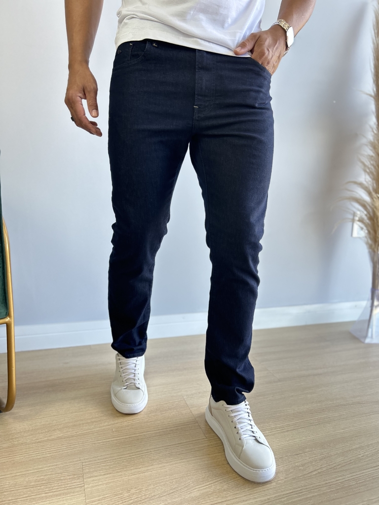 Calça Jeans Escura Skinny - Acostamento