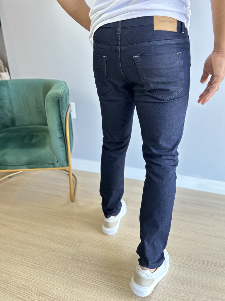 Calça Jeans Escura Skinny - Acostamento na internet