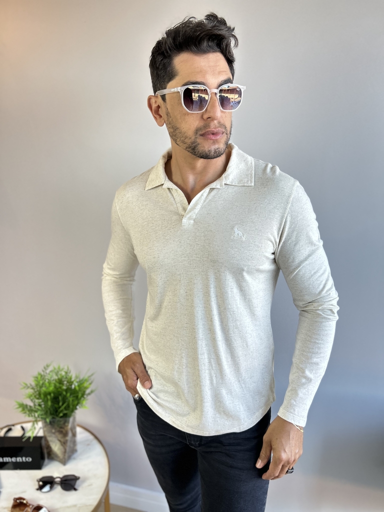 Camisa Bata M. Longa Off White - Acostamento - loja online