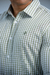 Camisa Slim Xadrez M. Longa Verde Matte / Branco - Conquest - comprar online