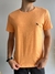 Camiseta Básica Lobo Bordada Sweet Orange - Acostamento