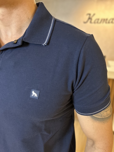Camiseta Gola Polo Azul Marinho - Acostamento - comprar online