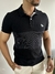 Camiseta Gola Polo Muscle Preta Detalhe Faixa 4016 - Acostamento