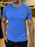 Camiseta Básica Lobo Bordada Azul Atlantico - Acostamento