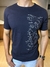 Camiseta Desenho Lobo Azul Marinho - Acostamento