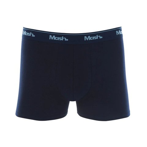 Cueca Boxer Cotton Basic Azul Marinho - Mash