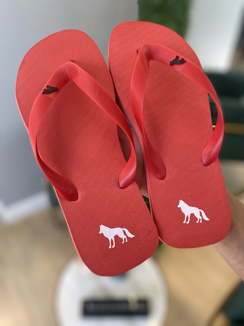 Chinelo Basic Vermelho - Acostamento - Kamarim Patos