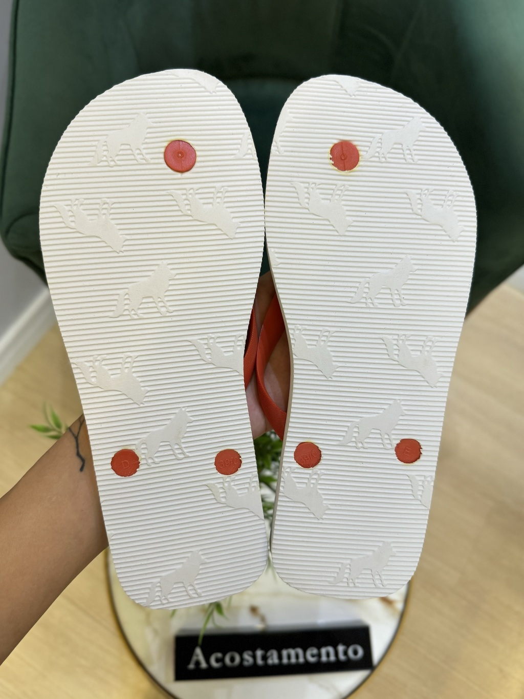 Chinelo Branco Lobão Laranja 9004 - Acostamento - comprar online