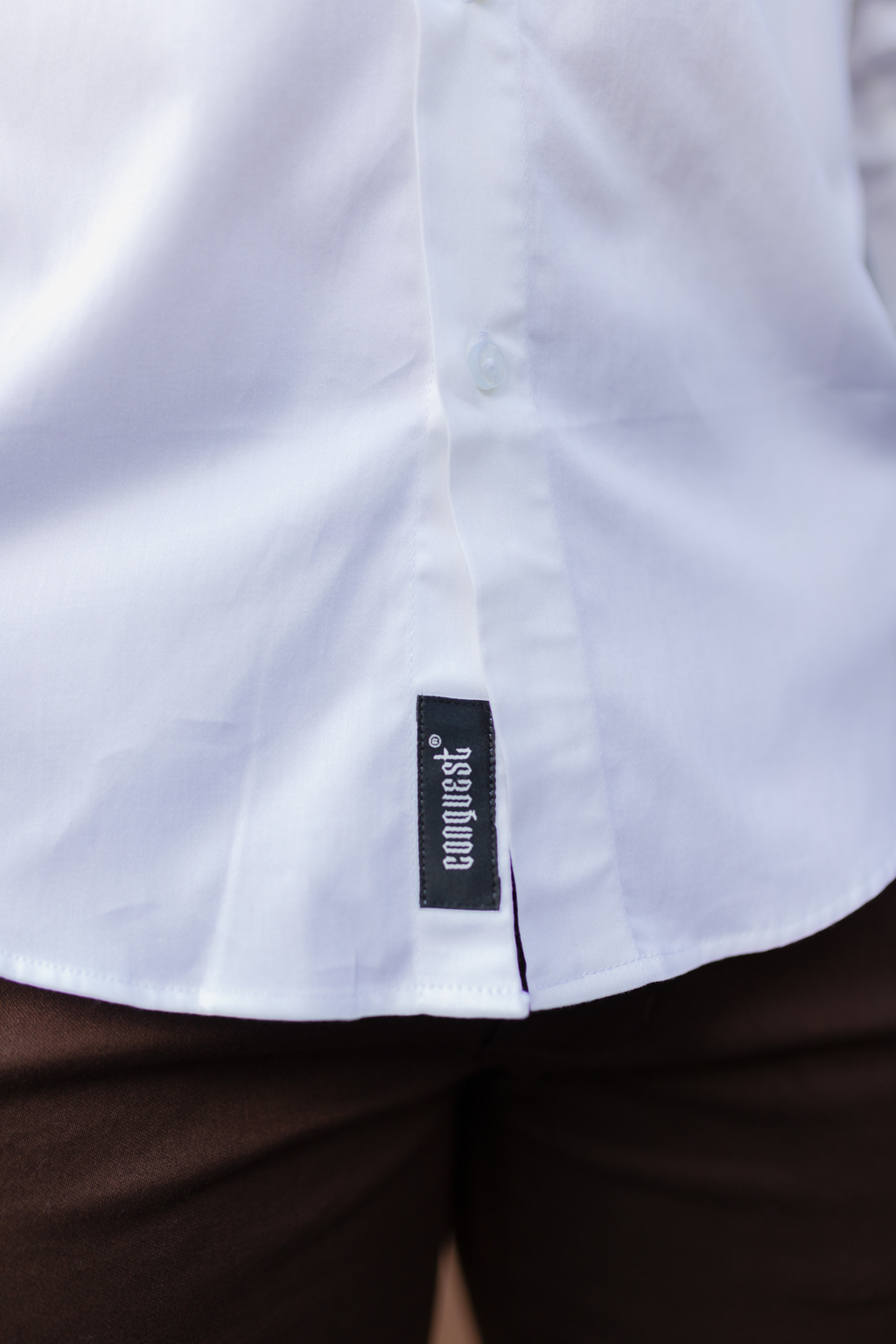 Camisa Social M.Longa Slim Fit Branca- Gola Padre - Conquest - comprar online