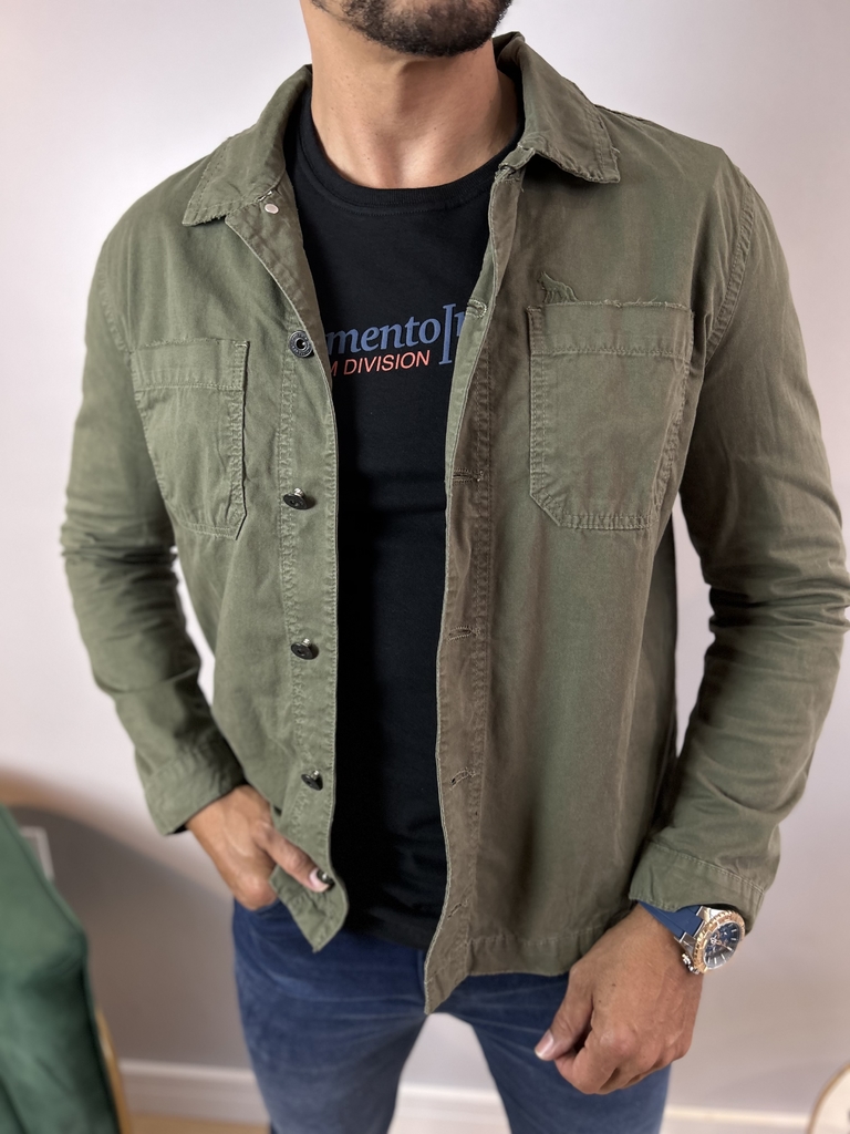 Jaqueta jeans verde 2025