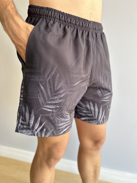 Short Boxer Essencial Floral Preto Degradê 9035 - Ogochi - comprar online