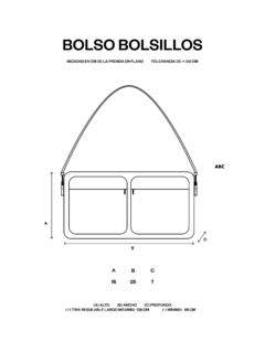 Bolso Bolsillos - ABC Not Found