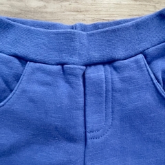 Short de algodón azul con cintura elastizada y bolsillos Owoko - 1 en internet