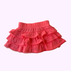 Pollera con short de algodón rosa fluo Garanimals - 12M