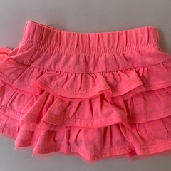 Pollera con short de algodón rosa fluo Garanimals - 12M - comprar online