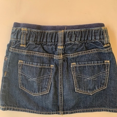 Pollera de jean con cintura elástica de algodón y short azul Gap - 18-24M en internet