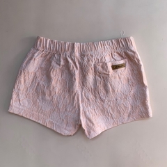 Short con cintura elástica y brodery rosa y blanco Weak Meak - 8A en internet