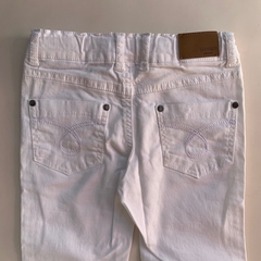 Pantalón de gabardina blanco con cintura ajustable Yamp! - 4A en internet