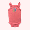 Body sin mangas de algodón rosa "Mommy loves me" Carter's - 12M