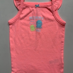 Body sin mangas de algodón rosa "Mommy loves me" Carter's - 12M - comprar online