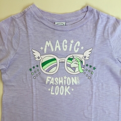 Remera manga larga de algodón "Magic fashion" lila Grisino - 9-10A - comprar online