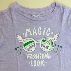 Remera manga larga de algodón "Magic fashion" lila Grisino - 9-10A en internet