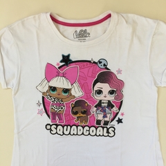 Remera manga corta de algodón blanca y rosa Lol Surprise - 9-10A - comprar online