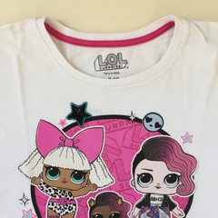 Remera manga corta de algodón blanca y rosa Lol Surprise - 9-10A en internet