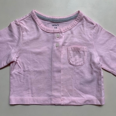 Saco de algodón rosa con botones y bolsillo Carter's *NUEVO* - 18M - comprar online