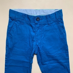 Pantalón de gabardina finito con cintura ajustable azul H&M - 2-3A - comprar online