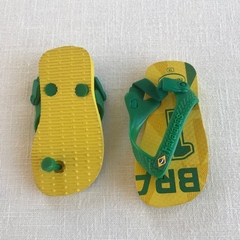 Ojotas Amarillo y verde Havaianas *NUEVO* - 19 - Comunidad Vestireta